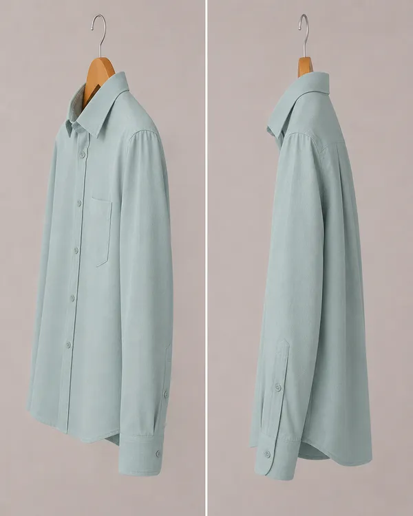 VRUGO_Men's_Ocean_Mint_Green_Textured_Full_Sleeve_Shirt_|_Premium_Regular_Fit_Casual_&_Formal_Wear
