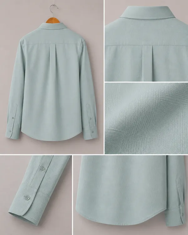 VRUGO_Men's_Ocean_Mint_Green_Textured_Full_Sleeve_Shirt_|_Premium_Regular_Fit_Casual_&_Formal_Wear