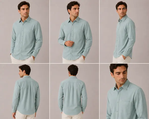 VRUGO_Men's_Ocean_Mint_Green_Textured_Full_Sleeve_Shirt_|_Premium_Regular_Fit_Casual_&_Formal_Wear
