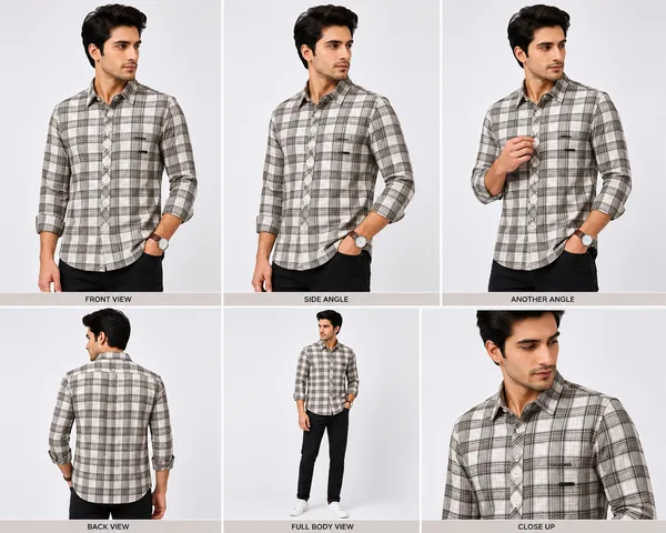VRUGO_Men's_White_&_Grey_Checked_Full_Sleeve_Casual_Shirt