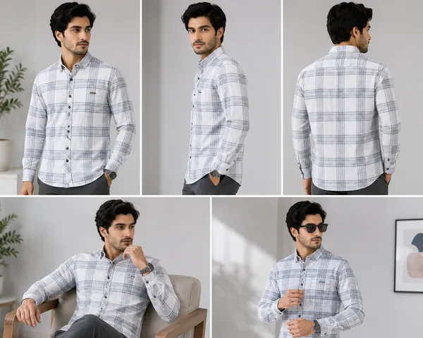 VRUGO_Men's_White_&_Grey_Checked_Full_Sleeve_Casual_Shirt