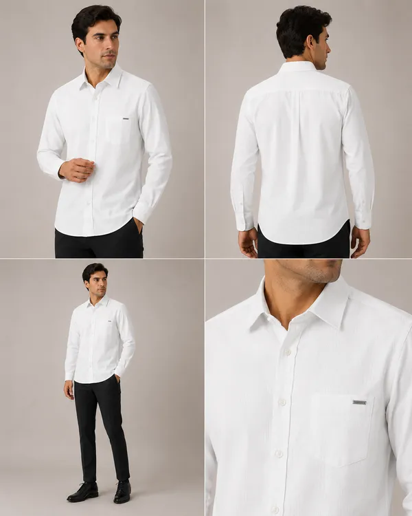 VRUGO_Men's_Classic_White_Textured_Full_Sleeve_Shirt_|_Premium_Regular_Fit_Formal_&_Casual_Wear