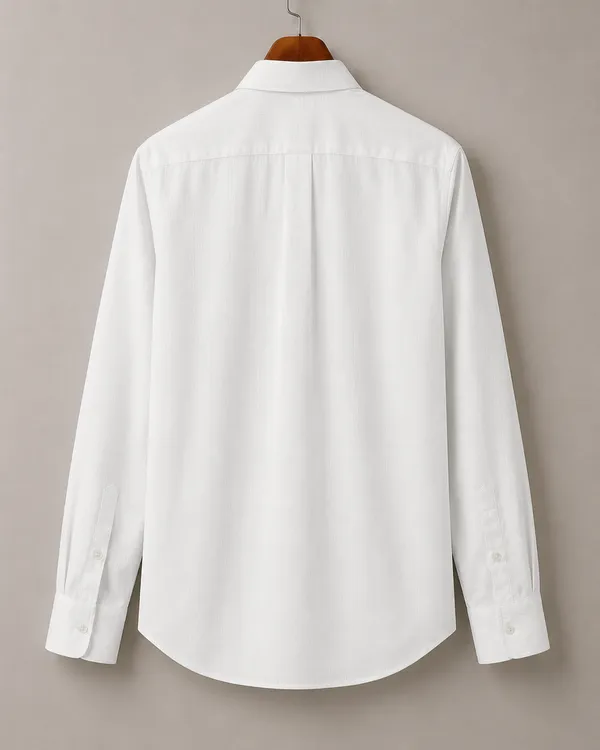VRUGO_Men's_Classic_White_Textured_Full_Sleeve_Shirt_|_Premium_Regular_Fit_Formal_&_Casual_Wear