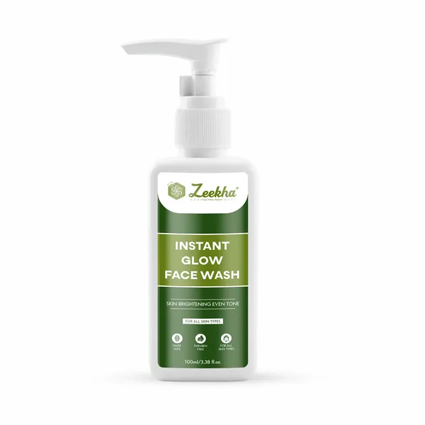 ZEEKHA_Instant_Glow_Face_Wash,_Skin_Lightening_&_Tan_Removal_Face_wash,Oil_Controal_&_Remove_Pigmentation_,_Tan_Removal_Face_Wash,_All_Skin_Types_Face_Wash_100ml(Pack_of_1)