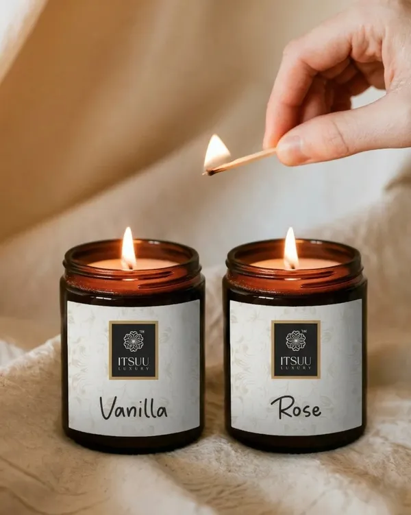 Rose_And_Vanilla_Aroma_Therapy_Scented_Candle_250G_White_Pack_Of_2