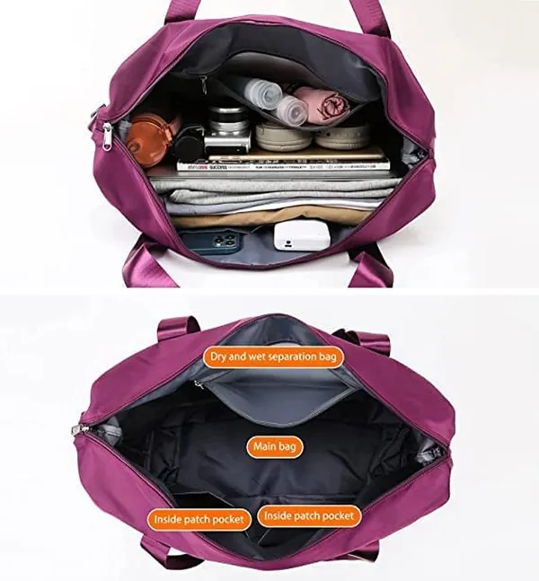 Wine_Nylon_Travel_Duffel_Bag_For_Men_And_Women