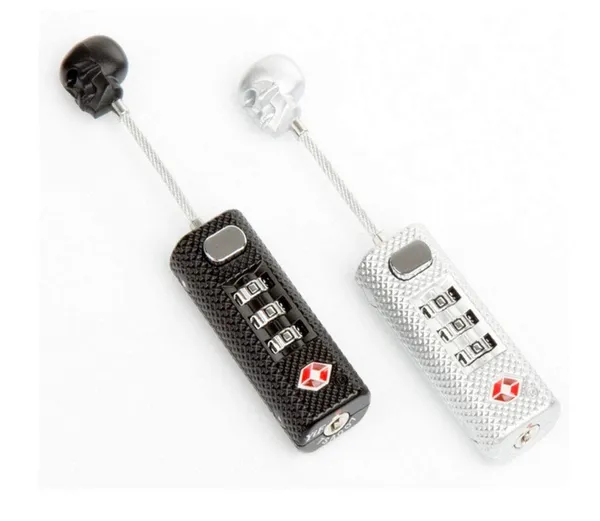 TSA_Approved_Travel_Luggage_Locks_with_Skull_Style_-_Digit_Combination_Steel_Padlocks_for_Baggage,_Suitcases_&_Backpacks_(Random_Colors)_(Pack_of_2)