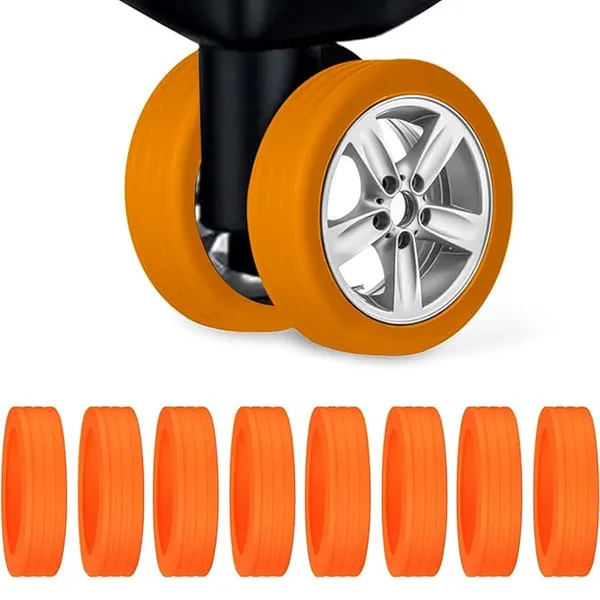 Travel_Luggage_Wheels_Covers_Silicone_Full_Protection_Covers_for_Most_8_Spinner_Wheels_Suitcases_or_Office_Chair_Caster,Durable,Mute_and_Shock_Absorption_Orange_Pack_of_8
