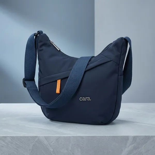 Stylish_Moon_Sling_Bags_Premium_Nylon_Lycra_Imported_Material_super_light_weight_apt_for_college,_office,_travel_or_outings_with_multiple_sturdy_zip_compartments_Deep_Navy_Blue