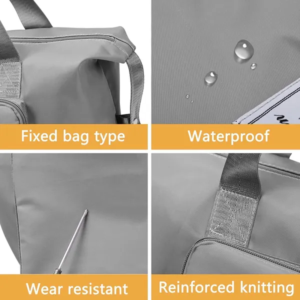 Grey_Nylon_Travel_Tote_Bag_For_Men_And_Women