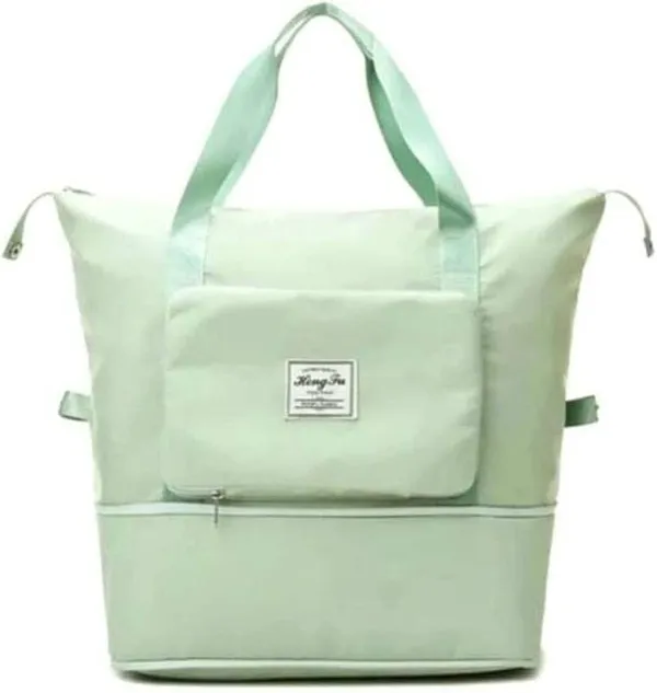 Foldable_Travel_Pista_Duffle_large_Tote__bag_expandable_with_Zipper-_waterproof_imported_nylon-lycra_super_light_weight_cabin_luggage