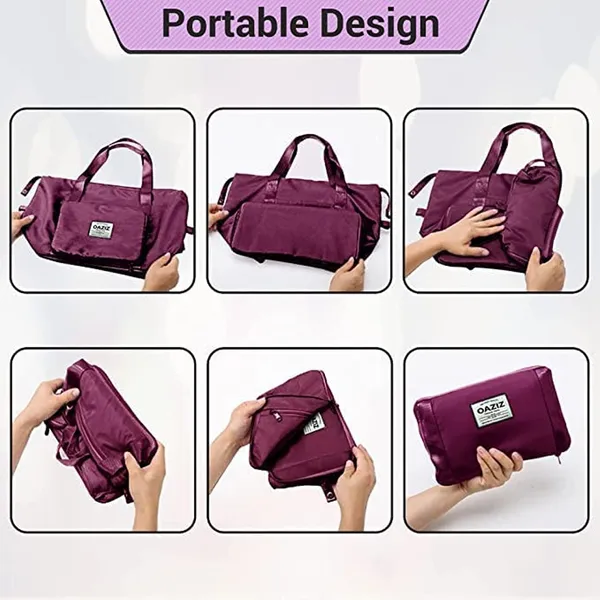 Wine_Nylon_Travel_Duffel_Bag_For_Men_And_Women