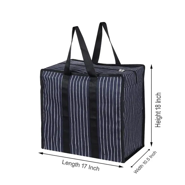 Unisex-Adult_Extra_Large_Big_Heavy_Duty_Storage_Organizer_Reusable_Canvas_Shopper_Bag_With_Handles_With_Covers_Zip_Jumbo_Bag_(Pack_Of_1),_Shopper_Tote,_Blue_and_White_Striped