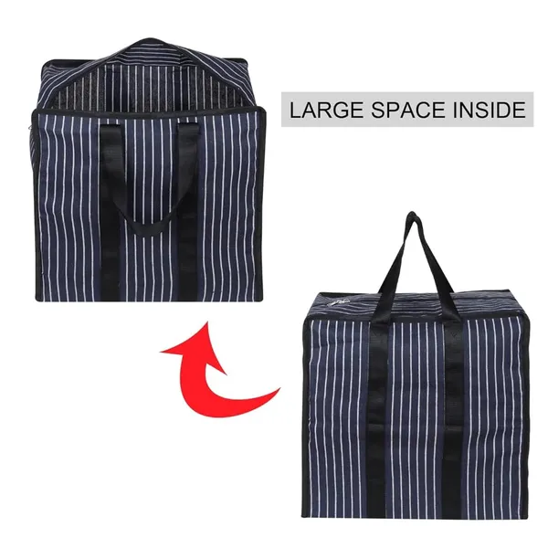 Unisex-Adult_Extra_Large_Big_Heavy_Duty_Storage_Organizer_Reusable_Canvas_Shopper_Bag_With_Handles_With_Covers_Zip_Jumbo_Bag_(Pack_Of_1),_Shopper_Tote,_Blue_and_White_Striped