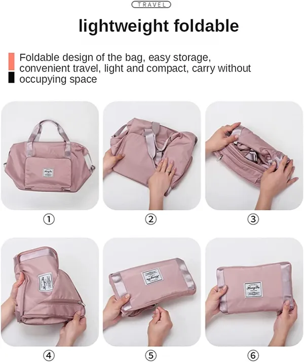 Pink_Nylon_Travel_Duffel_Bag_For_Women