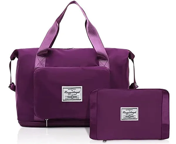 Wine_Nylon_Travel_Duffel_Bag_For_Men_And_Women