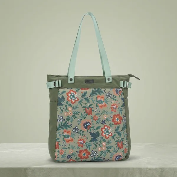 Exclusive_Light_Green_Tote_Bag_with_elegant_print_and_colour_just_the_right_pick_for_daily_essentials_office_shopping_college_tuition_waterproof_imported_nylon-lycra_material