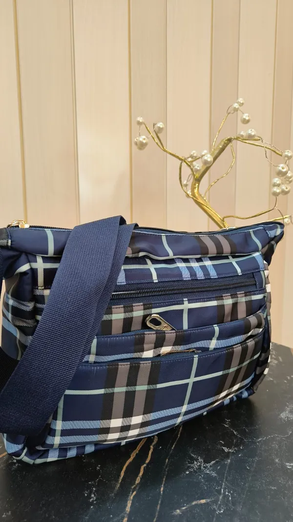 Blue_Nylon_Lycra_Crossbody_Bag_For_Women