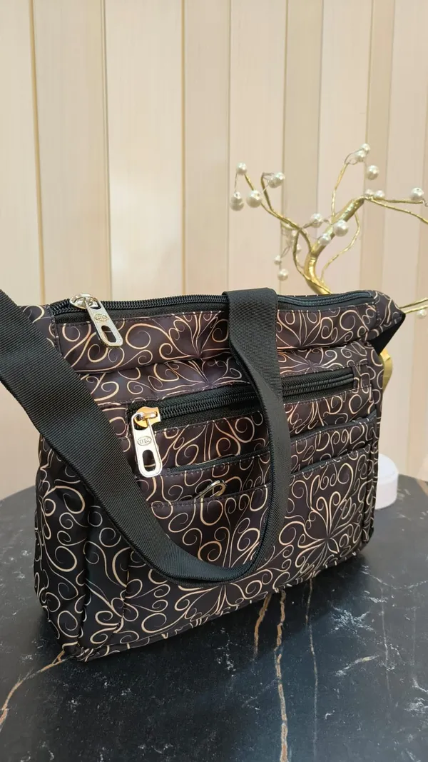 Black_Nylon_Lycra_Sling_Bag_For_Women