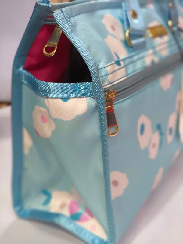 Sky_Blue_Nylon_Lycra_Tote_Bag_For_Women