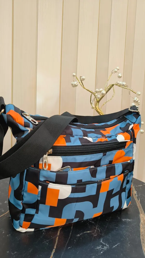 Multicolor_Nylon_Lycra_Sling_Bag_For_Women