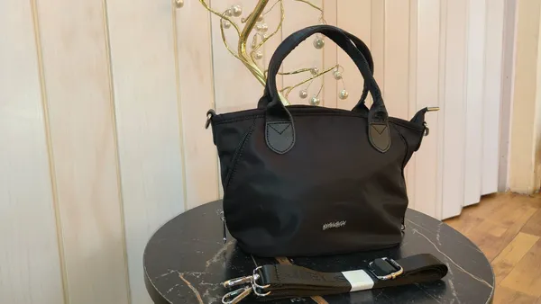 Black_Nylon_Lycra_Sling_Bag_For_Women