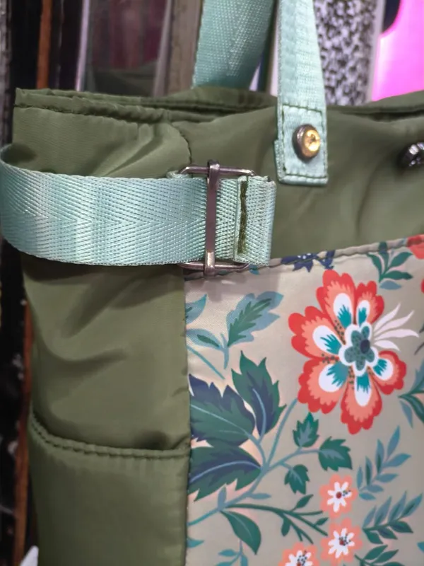Exclusive_Light_Green_Tote_Bag_with_elegant_print_and_colour_just_the_right_pick_for_daily_essentials_office_shopping_college_tuition_waterproof_imported_nylon-lycra_material