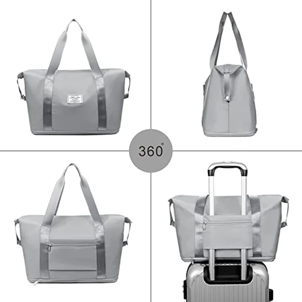 Grey_Nylon_Travel_Tote_Bag_For_Men_And_Women