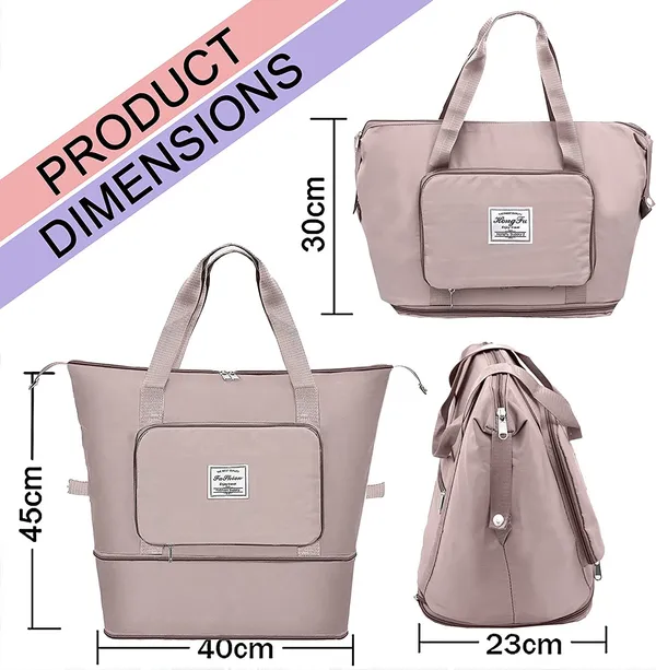 Pink_Nylon_Travel_Duffel_Bag_For_Women