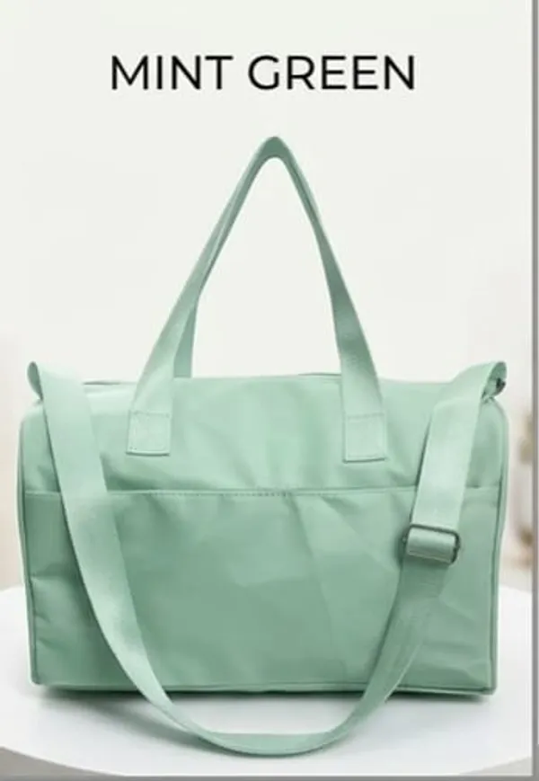 ULTRA_LIGHT_TRAVEL_DUFFLE_BAG_WATER-RESISTANT_NYLON_WEEKENDER_&_GYM_BAG_(MINT_GREEN)