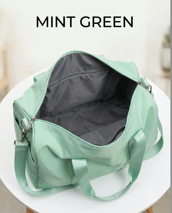 ULTRA_LIGHT_TRAVEL_DUFFLE_BAG_WATER-RESISTANT_NYLON_WEEKENDER_&_GYM_BAG_(MINT_GREEN)