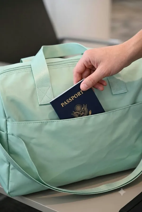 ULTRA_LIGHT_TRAVEL_DUFFLE_BAG_WATER-RESISTANT_NYLON_WEEKENDER_&_GYM_BAG_(MINT_GREEN)