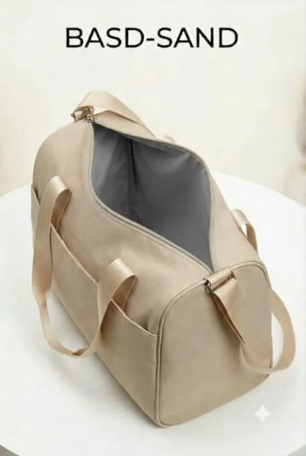 ULTRA_LIGHT_TRAVEL_DUFFLE_BAG_WATER-RESISTANT_NYLON_WEEKENDER_&_GYM_BAG_(SAND/BEIGE)