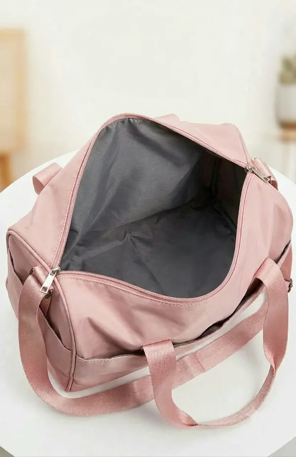 ULTRA_LIGHT_TRAVEL_DUFFLE_BAG_WATER-RESISTANT_NYLON_WEEKENDER_&_GYM_BAG_(DUSTY_PINK)