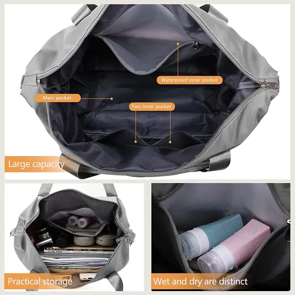 Grey_Nylon_Travel_Tote_Bag_For_Men_And_Women