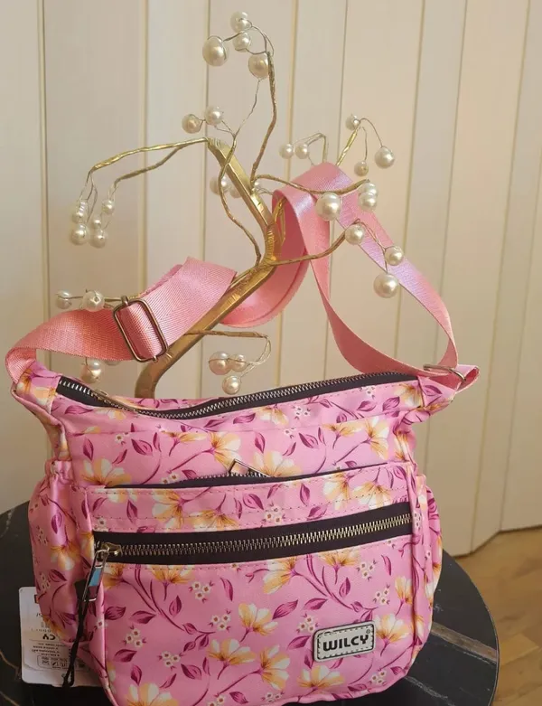 Pink_Parachute_Nylon_Crossbody_Bag_For_Women