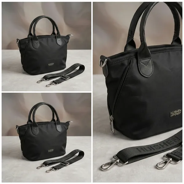 Black_Nylon_Lycra_Sling_Bag_For_Women