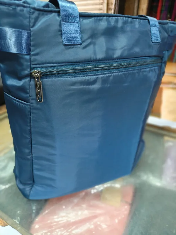 Exclusive_Blue_Tote_Bag_with_elegant_print_and_colour_just_the_right_pick_for_daily_essentials_office_shopping_college_tuition_waterproof_imported_nylon-lycra_material