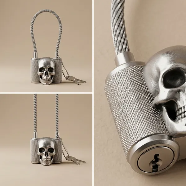 TSA_Approved_Travel_Luggage_Locks_with_Skull_Style_-Steel_Padlocks_with_2_Keys_for_Baggage,_Suitcases_&_Backpacks_(Assorted_Color)_(Pack_of_1),_Metal