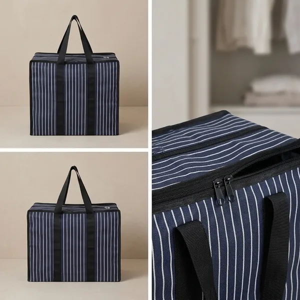 Unisex-Adult_Extra_Large_Big_Heavy_Duty_Storage_Organizer_Reusable_Canvas_Shopper_Bag_With_Handles_With_Covers_Zip_Jumbo_Bag_(Pack_Of_1),_Shopper_Tote,_Blue_and_White_Striped