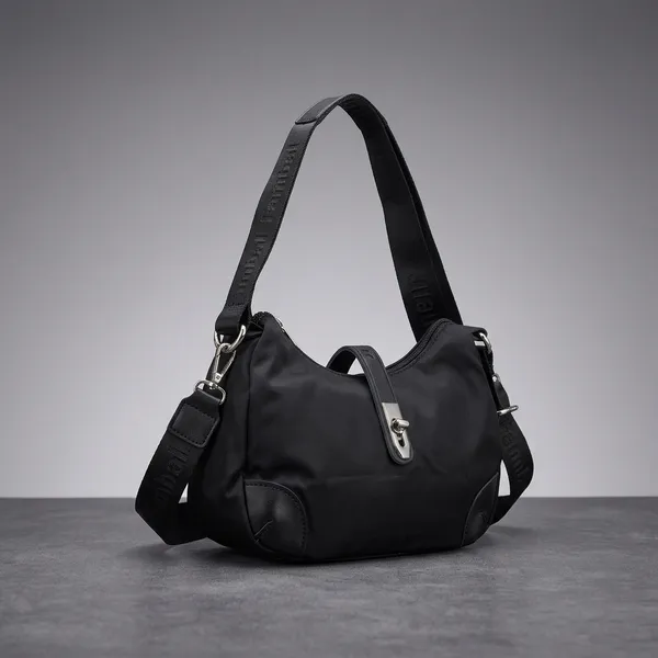 Timeless_Boat_Sling_Black_bag_premium_imported_nylon_material_for_an_everyday_classy_look_suitable_for_office,_outings,_travel_functional_and_stylish