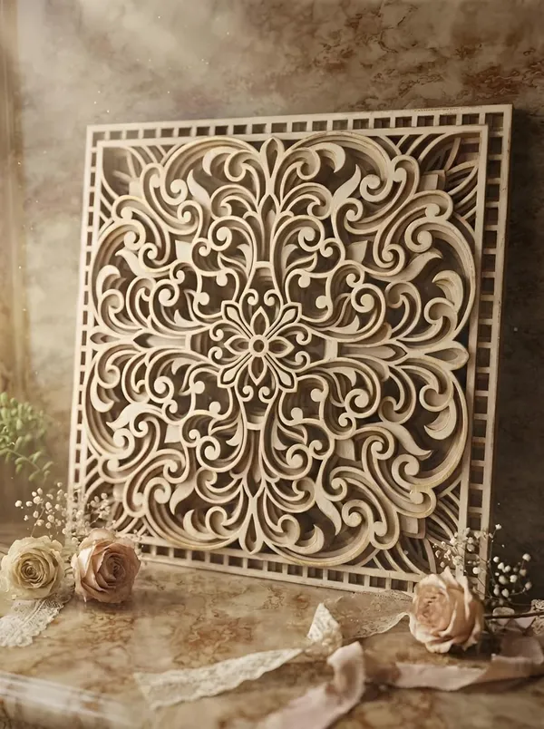 Beige_Square_Mandala_Wall_Art_Home_Decor
