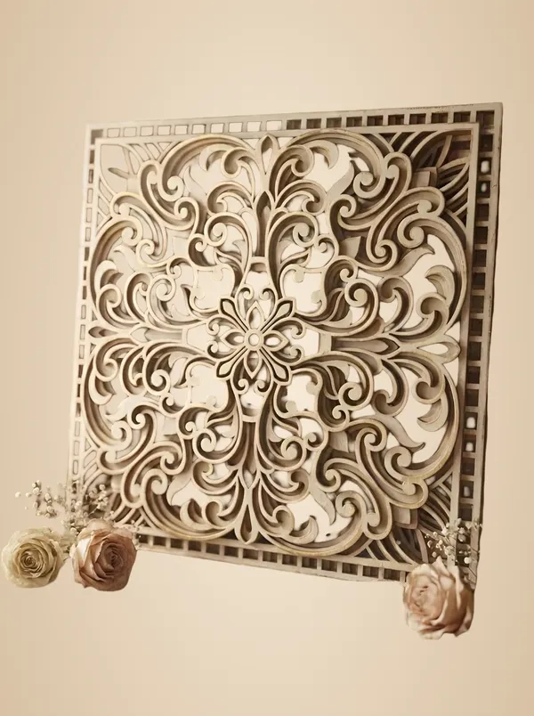 Beige_Square_Mandala_Wall_Art_Home_Decor