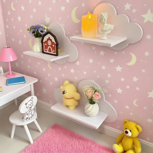 White_Cloud_Floating_Wall_Shelf_Home_Decor_Kids