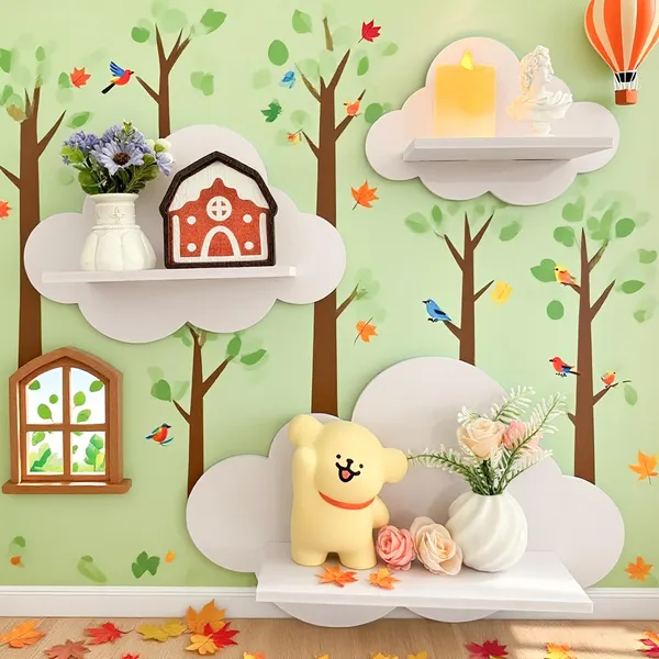 White_Cloud_Floating_Wall_Shelf_Home_Decor_Kids