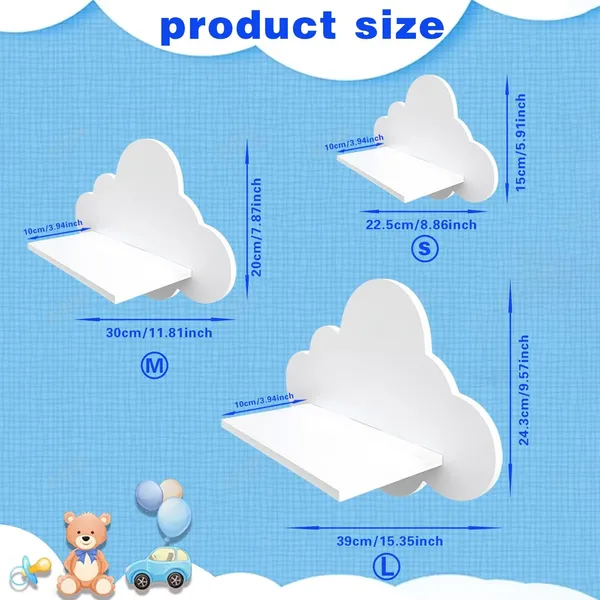 White_Cloud_Floating_Wall_Shelf_Home_Decor_Kids