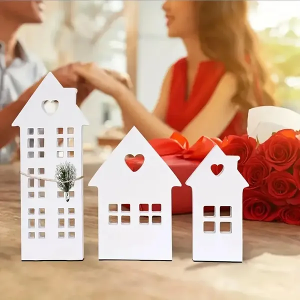 White_House_Cutouts_Tabletop_Decor_Set_Country_Style_House_Cutout_Decor_General