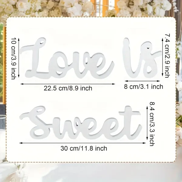 White_Love_Is_Sweet_Pvc_Foam_Board_Tabletop_Sign_White_Standalone_Letter_Decor_Wedding
