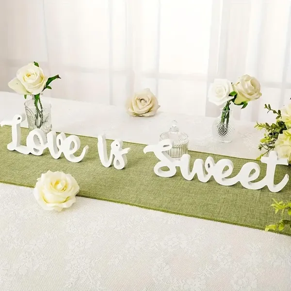 White_Love_Is_Sweet_Pvc_Foam_Board_Tabletop_Sign_White_Standalone_Letter_Decor_Wedding