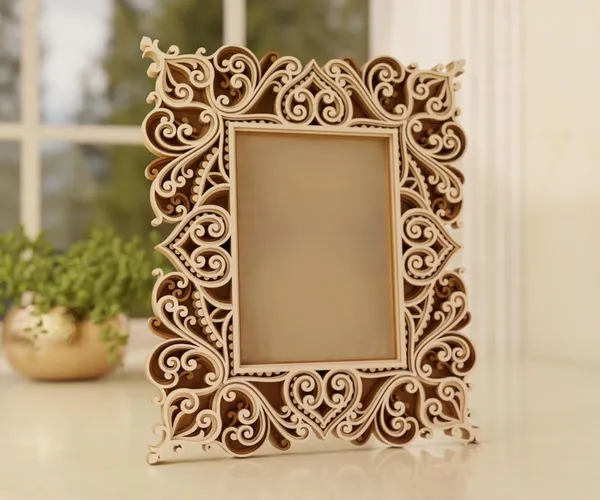 Beige_Photo_Frame_Wall_Decor_Layered_Design_Multilayer_Home_Decoration_Frame_Size_Ready_To_Display_Home_Decor